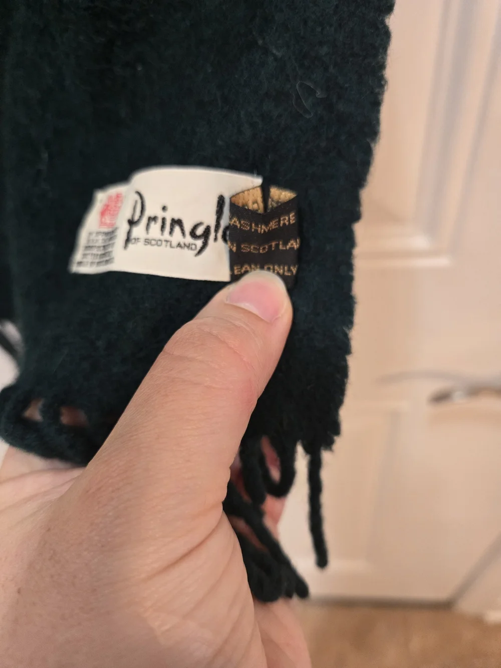Pringle Dark Green Cashmere Scarf